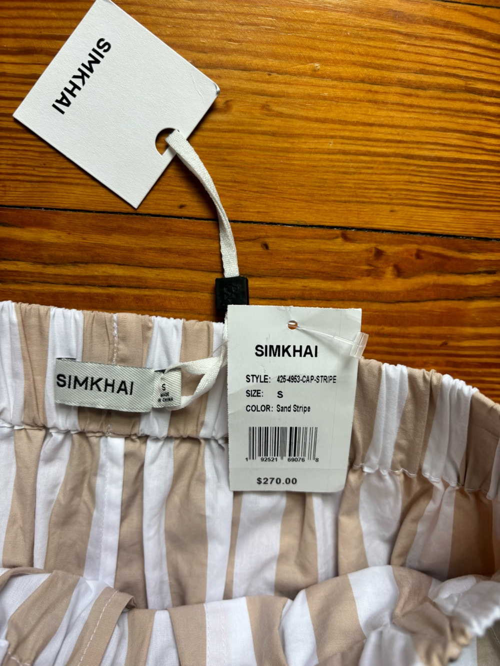 Simkhai NWT 100% Arden pull on cotton pants - Picture 3 of 6